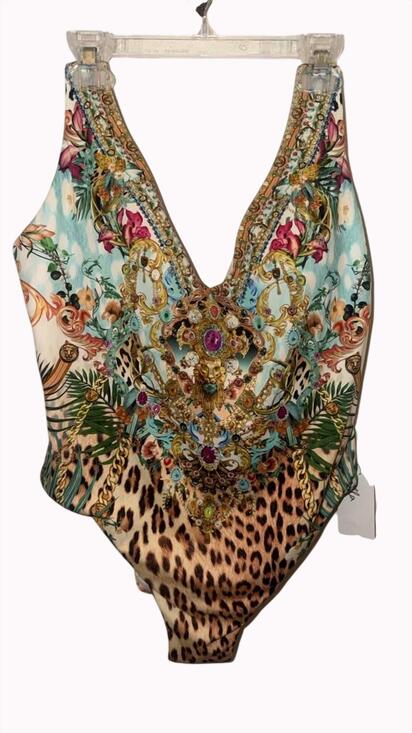 CAMILLA Other - NEW CAMILLA women's deep v neck one piece in royalty